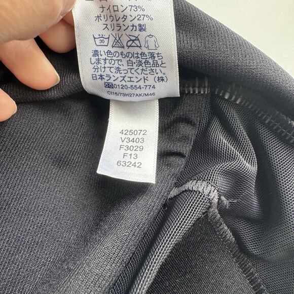 Lands' End Women's Black Slimming One Piece Halter Swimsuit Bathing Suit 14 - Picture 6 of 6